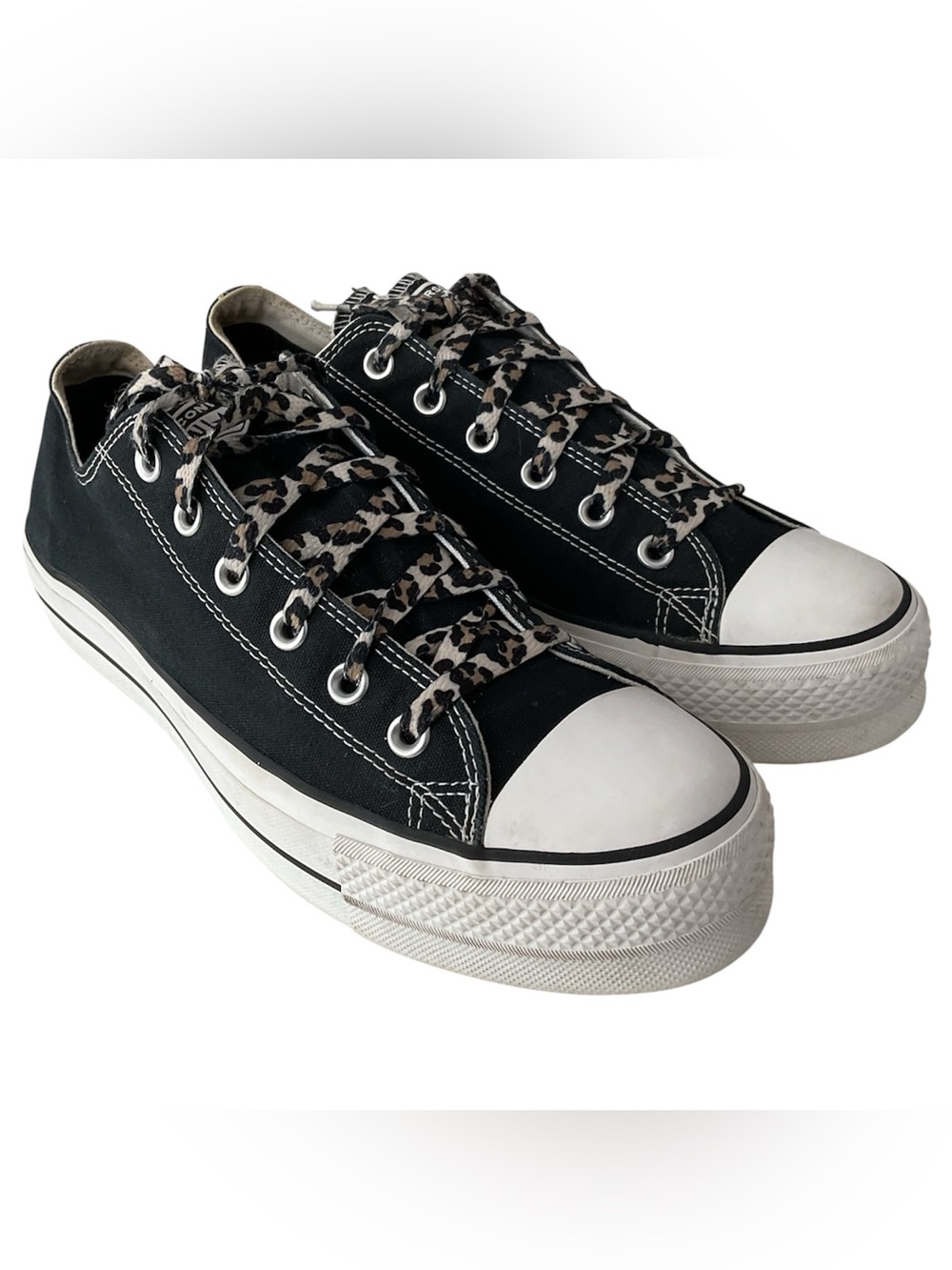 Converse Chuck Taylor All Star Lift Black Athletic Shoes Sneakers Womens Size 11